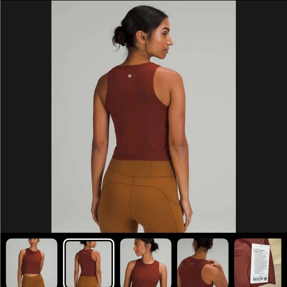 Lululemon Swiftly Tech High Neck Cropped Tank